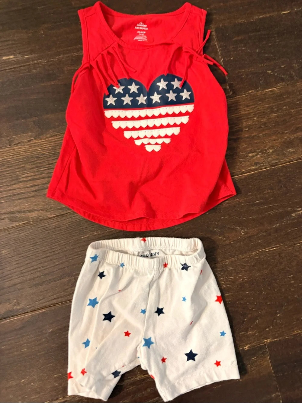 Old Navy Red and White Kids Top and Bottom Set
